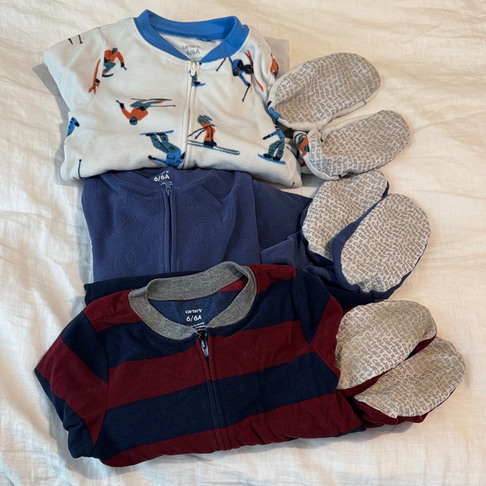 Carter's Fleece Footie Pajamas size 6